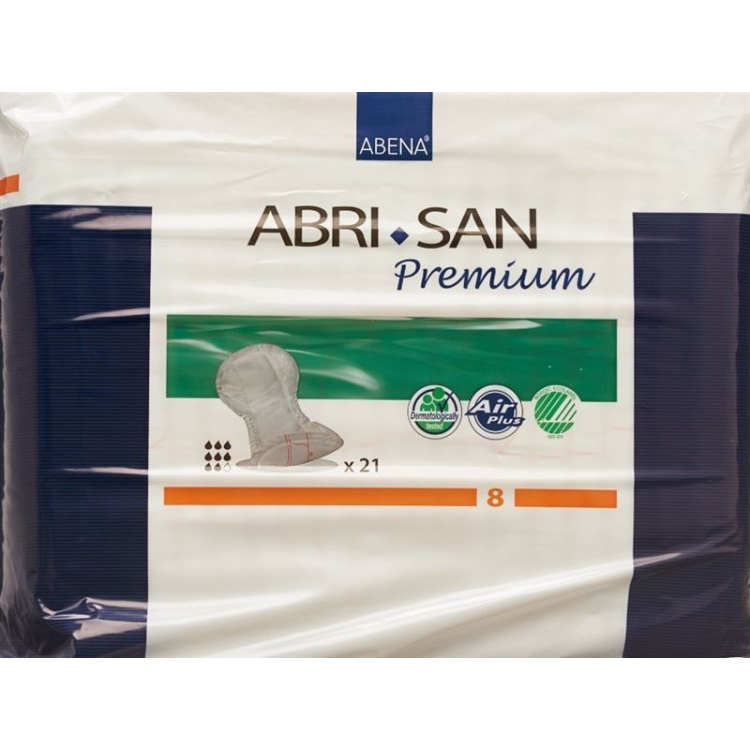 បន្ទះរាងកាយវិភាគសាស្ត្រ Abri-San Premium លេខ 8 36x63cm ពណ៌ទឹកក្រូច