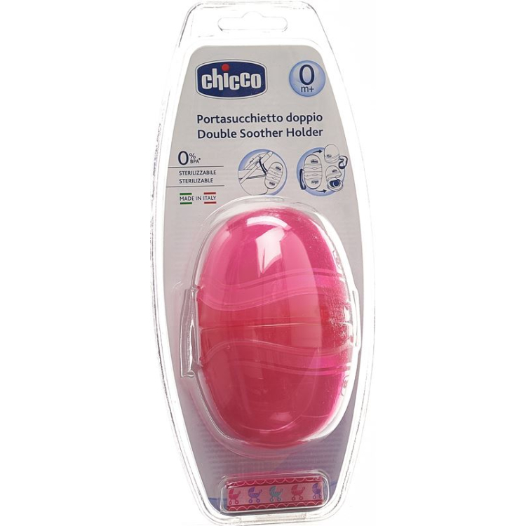 Chicco ծծկերի պաշտպանիչ տուփ PINK 0m+