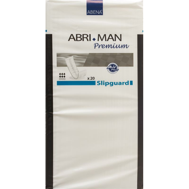 Abena incontinence pads 9x40cm slipguard men 20 pcs