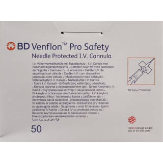 BD Venflon Pro Safety biztonsági vénás belső katéter jóváhagyással