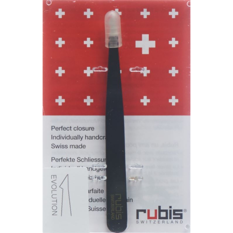 Rubis tweezers evolution black stainless steel