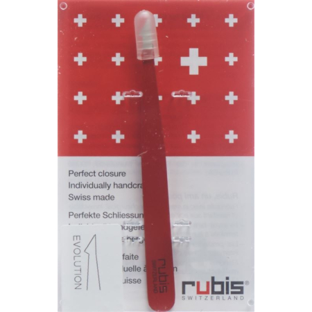 Пинцета Rubis evolution червена неръждаема стомана