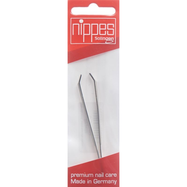 Nippes tweezers 8cm curved nickel-plated