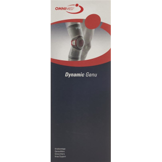OMNIMED Dynamic Genu knee bandage M grey/bordeaux
