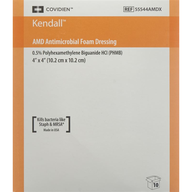 Kendall AMD FOAM foam dressing 10.2x10.2cm 10 pcs