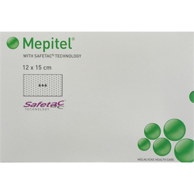 MEPITEL wound dressing 12x15cm silicone