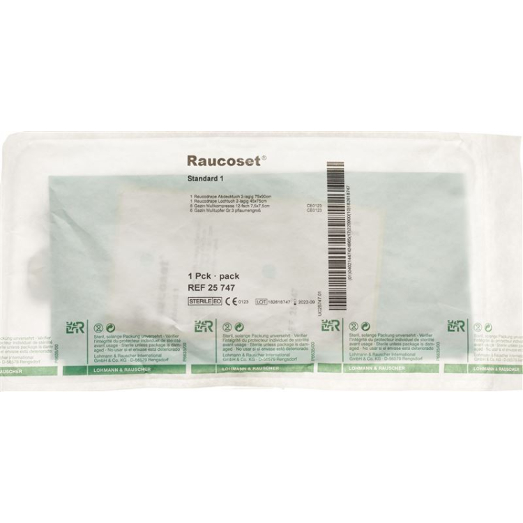 Raucoset Dressing Set Standard I, sterilan