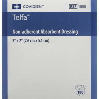 Telfa Steril EUR sårbandage 5,1x7,6cm 100 stk