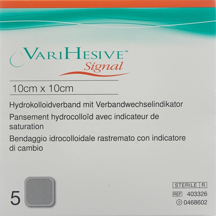 VARIHESIVE SIGNAL bandage 10x10cm 5 stk