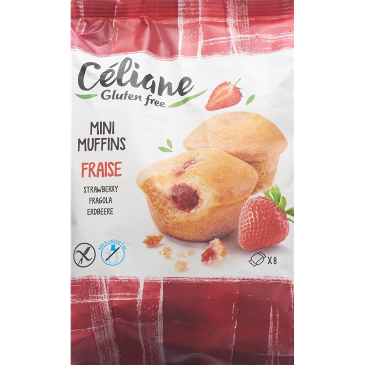 Les Recettes de Céliane mini muffins recheio de morango sem glúten 2