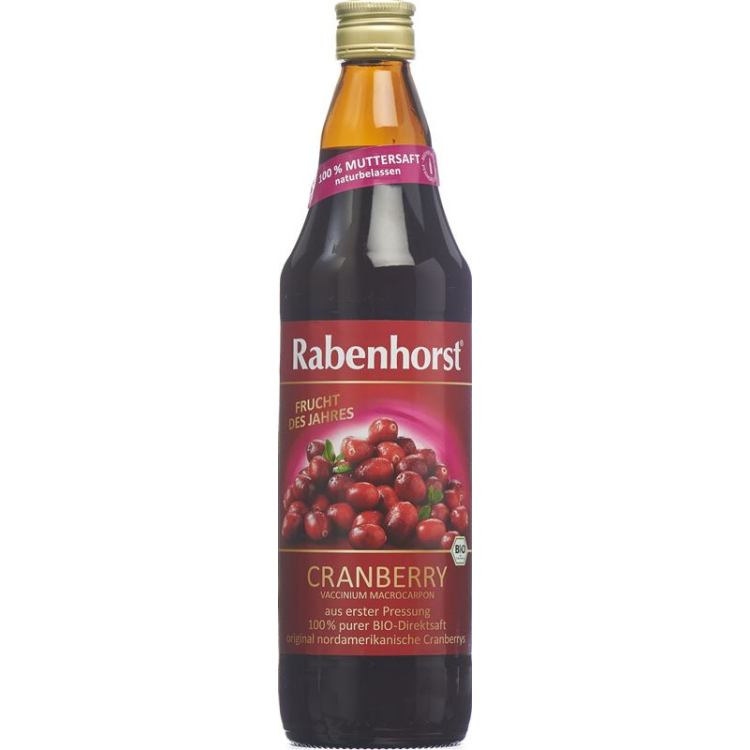 Rabenhorst Cranberry Juice Bio mother Fl 750 ml