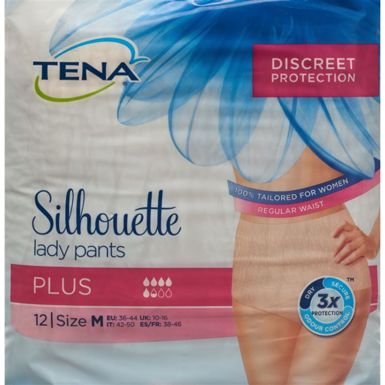 TENA Silhouette Plus M creme 4 x 12 pcs