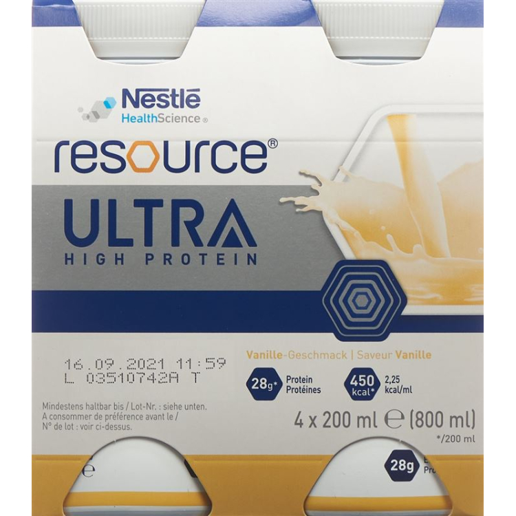 Resurs Ultra Yüksək Proteinli Vanil 4 Fl 200 ml