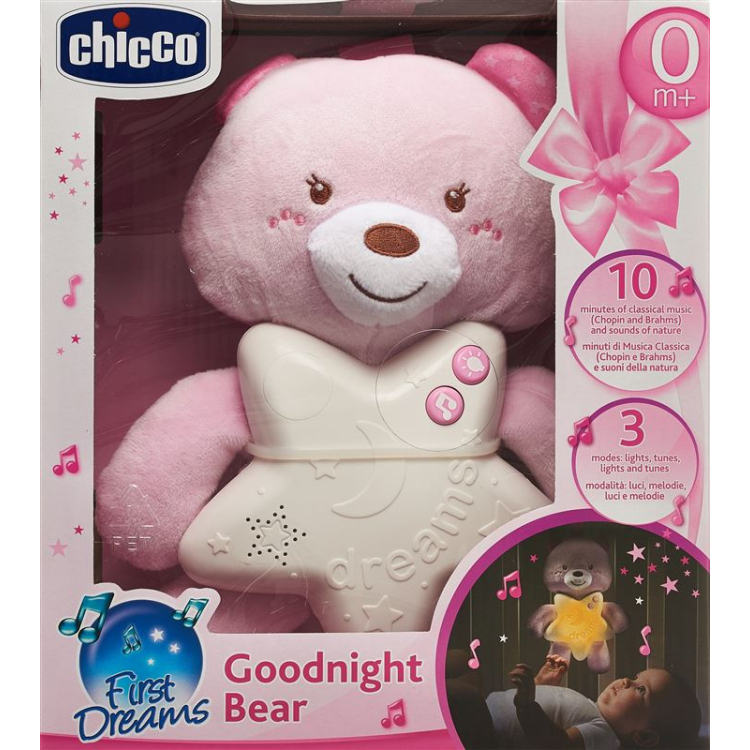 Chicco Gute Nacht Bärchen pink