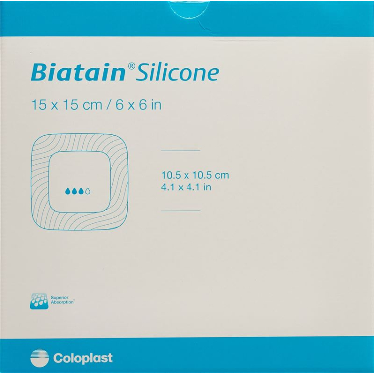 Biatain silikono putplasčio tvarsliava 15x15cm lipnus 5 vnt