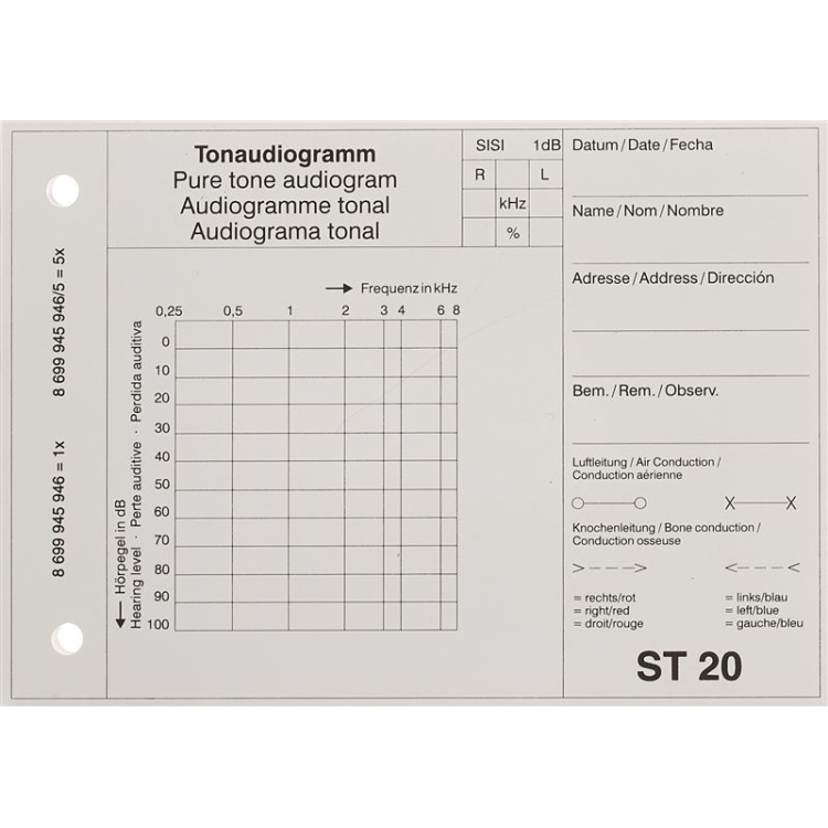 MAICO-audiogramblok ST MOD 20