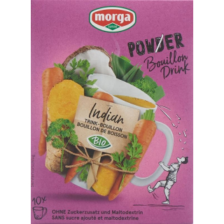 Morga Power Powder drink Bouillon Indian Bio Btl 10 4 g