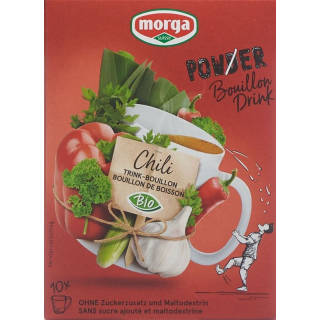 Morga PowerPowder BouillonDrink Chili Bio 10 bags 4 g
