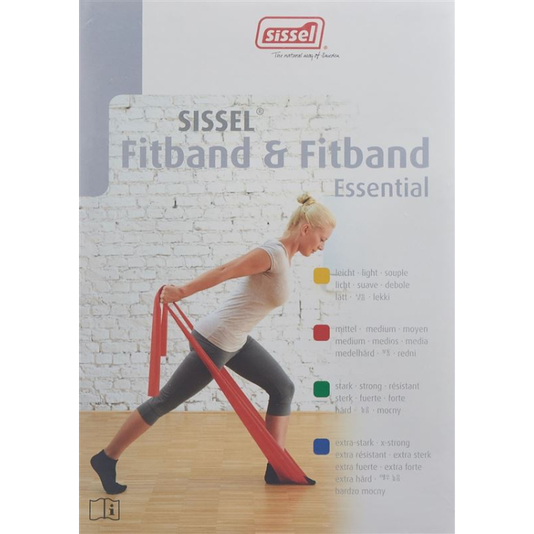 SISSEL Fitband 7.5cmx2m rot mittel