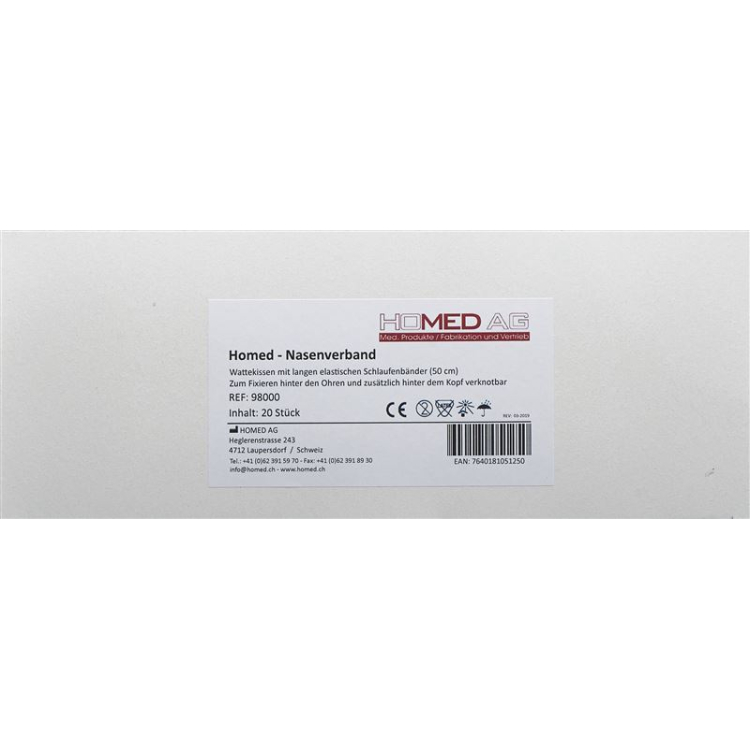 Homed Nasenverband unsteril Universal 20 Stk