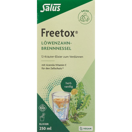 Salus Freetox elixir dandelion nettle Bio Fl 250 ml