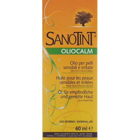 Minyak Sanotint Oliocalm untuk kulit sensitif dan teriritasi 60 ml