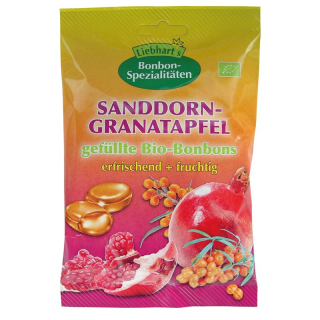 Liebhart Bio Bonbons Sanddorn Granatapfel 100 g