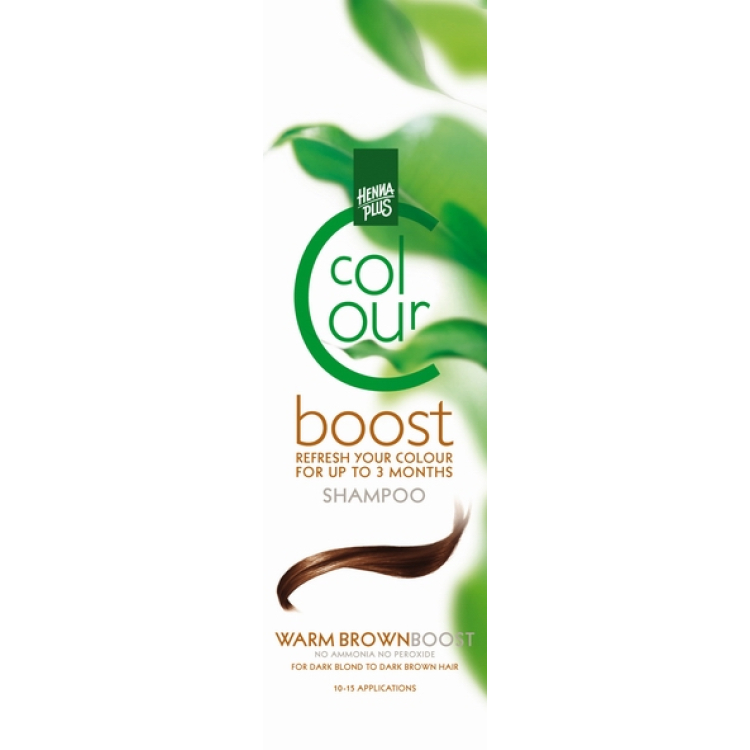 Henna Plus Color Boost Shampoo Teplá hnedá 200 ml