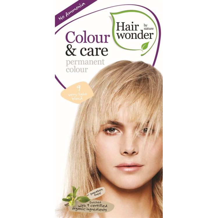 Henna Hairwonder Color & Care 9 velmi světlá blond