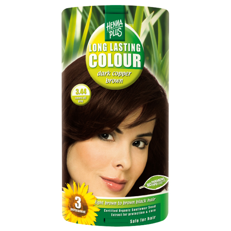 Henna Plus Long Lasting Color темно-мідно-коричневий 3.44