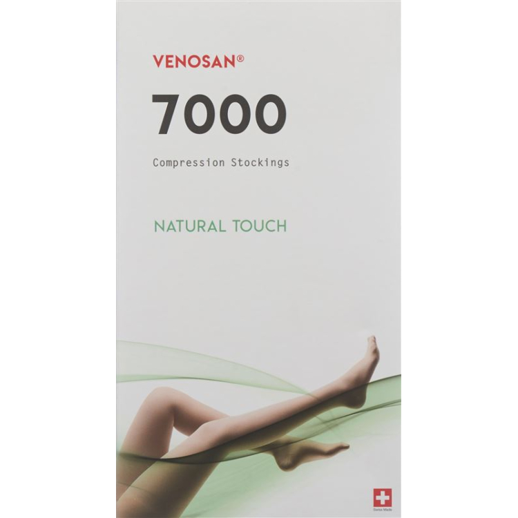 VENOSAN 7002 A-DH KKL2 M krótkie beżowe 1 para