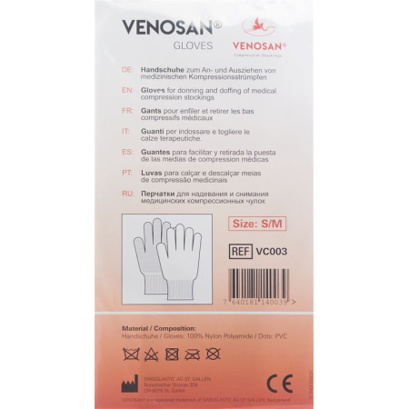 Venosan dots gloves S / M 1 pair VC003