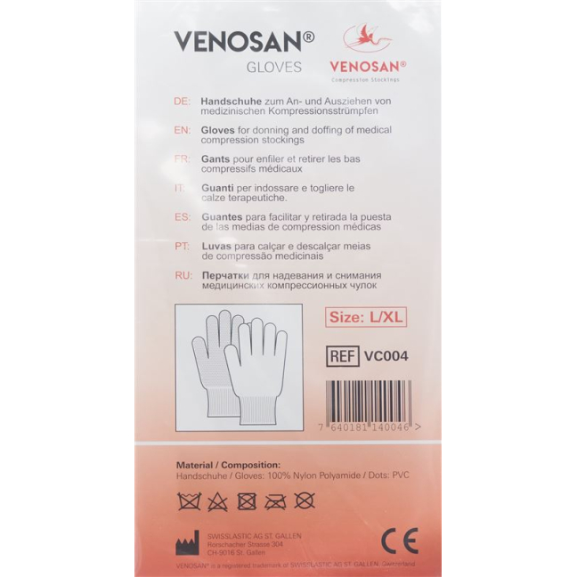 Venosan dots gloves L / XL 1 pair VC004