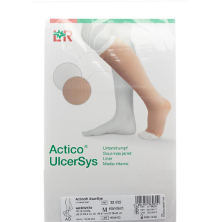 Actico UlcerSys stockings L standard white 3 pcs