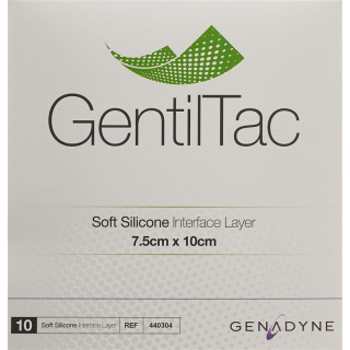 GentilTac soft silicone interface layer 7.5x10cm sterile 10 pcs