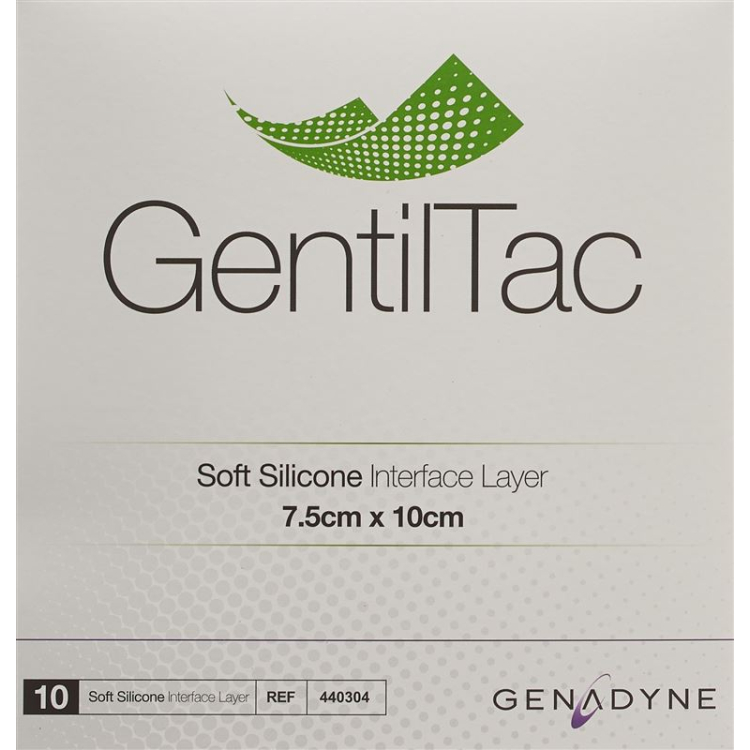 GENTILTAC pehme silikooninterf 7,5x10cm