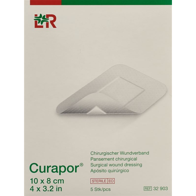 Curapor Surgical wound dressing 10x8cm sterile 50 pcs