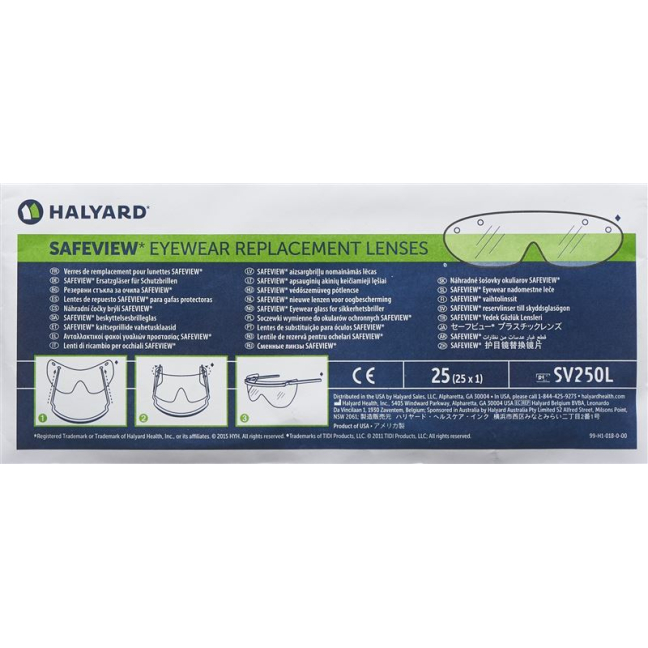 Torbica za nadomestna očala Safeview 25 kos
