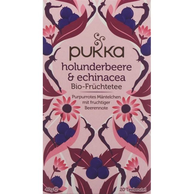Pukka Holunderbeere & Echinacea 티셔츠 Bio Btl 20 Stk
