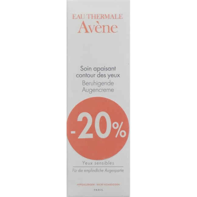 Avene soothing eye cream -20% 10 ml