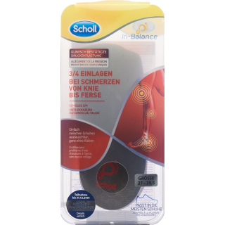 Scholl In-Balance 3/4 insoles 37-39.5 for pain from knee to