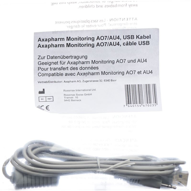 USB kabel Axapharm AO7/AO8/AU4