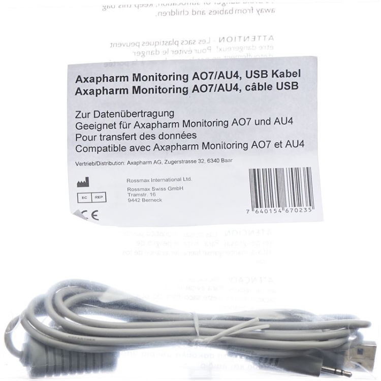 Axapharm AO7/AO8/AU4 USB கேபிள்