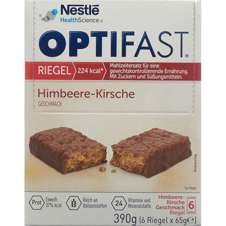 Optifast bars raspberry cherry 6 x 65 g