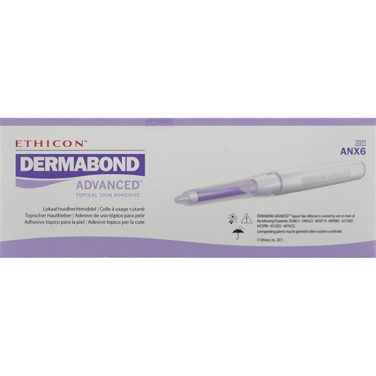 Dermabond Advanced skin adhesive 12 Amp 0.7 ml