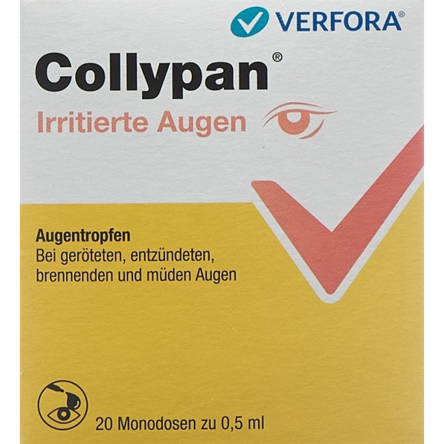 Collypan irritated eyes Gd Opht Monodoses 20 Monodos 0.5 ml