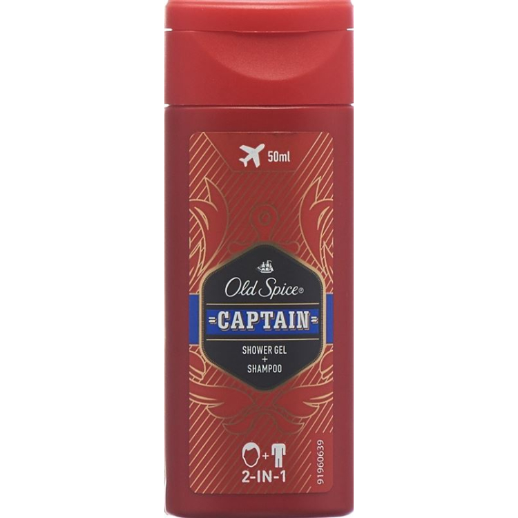 Old Spice shower gel 2in1 Captain travel size 50ml Fl