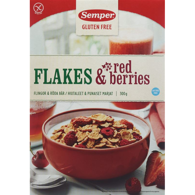 Semper Flakes Red Berries gluten free 300 g