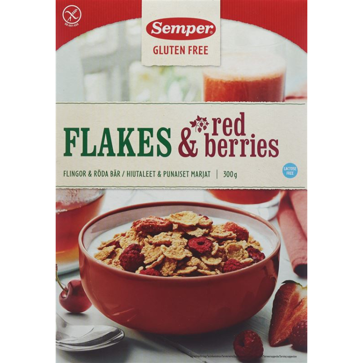 Semper Flakes Red Berries بدون گلوتن 300 گرم