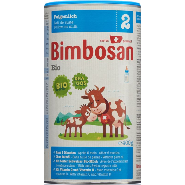 Bimbosan Bio 2 Folgemilch Ds 400 გ